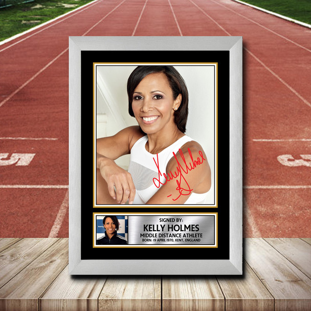 Kelly Holmes 2 - Signed Autographed Athletics Star Print