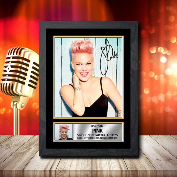 Pink 2 - Signed Autographed Music Star Print