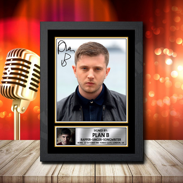 Plan B 1 - Signed Autographed Music Star Print