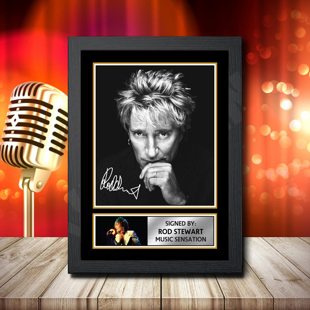 Rod Stewart - Signed Autographed Music Star Print