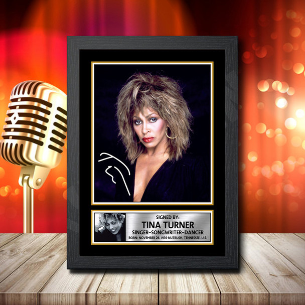 Tina Turner 2 Fujistsu-Pc's CoNFLicted 2019-04-08 - Signed Autographed Music Star Print