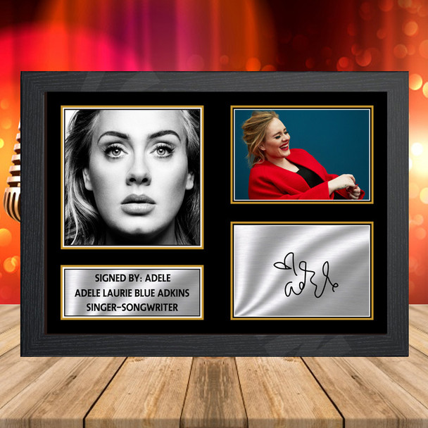 Adele 2 - Signed Autographed Music-Landscape Star Print