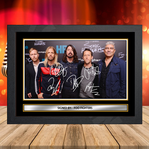 Foo Fighters 3 - Signed Autographed Music-Landscape Star Print