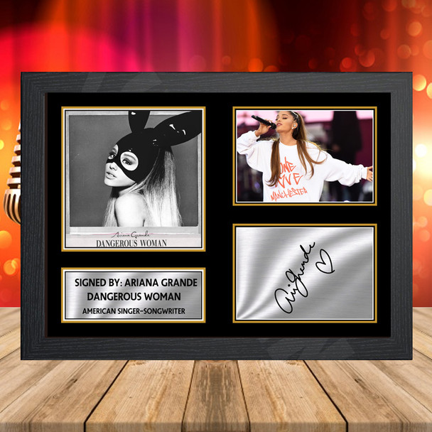 Ariana Grande Dangerous Woman 2 - Signed Autographed Music-Landscape Star Print