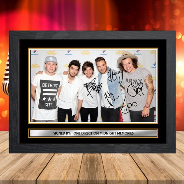 One Direction Midnight Memories 1 - Signed Autographed Music-Landscape Star Print
