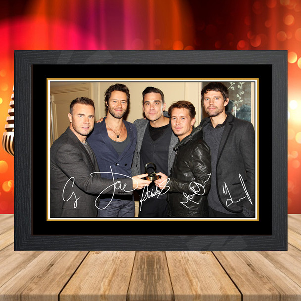 Take That With Robbie - Signed Autographed Music-Landscape Star Print