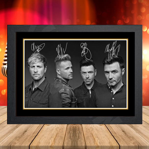 Westlife - Signed Autographed Music-Landscape Star Print