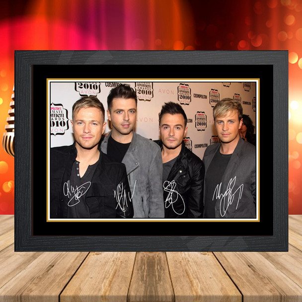 Westlife 3 - Signed Autographed Music-Landscape Star Print