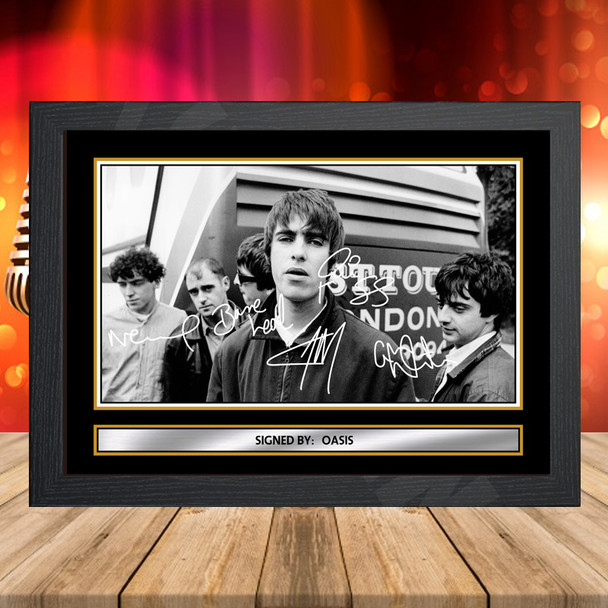 Oasis 5 - Signed Autographed Music-Landscape Star Print