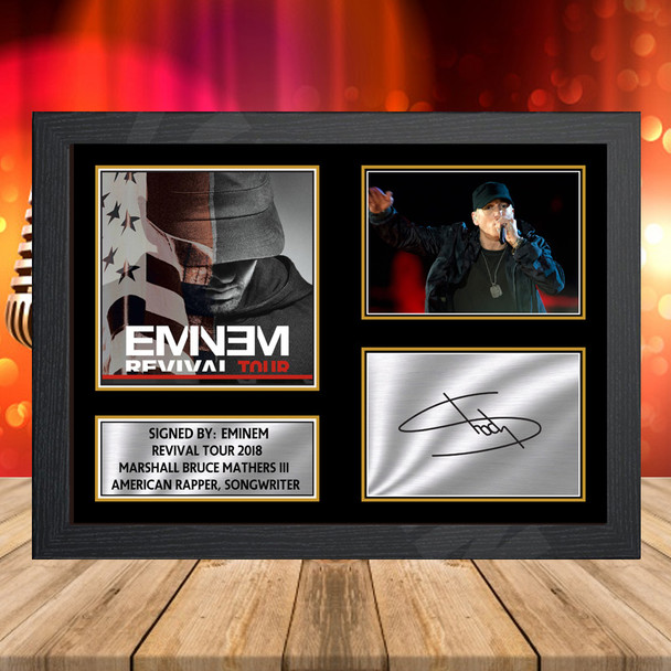 Eminem Revival Tour 2018 2 - Signed Autographed Music-Landscape Star Print