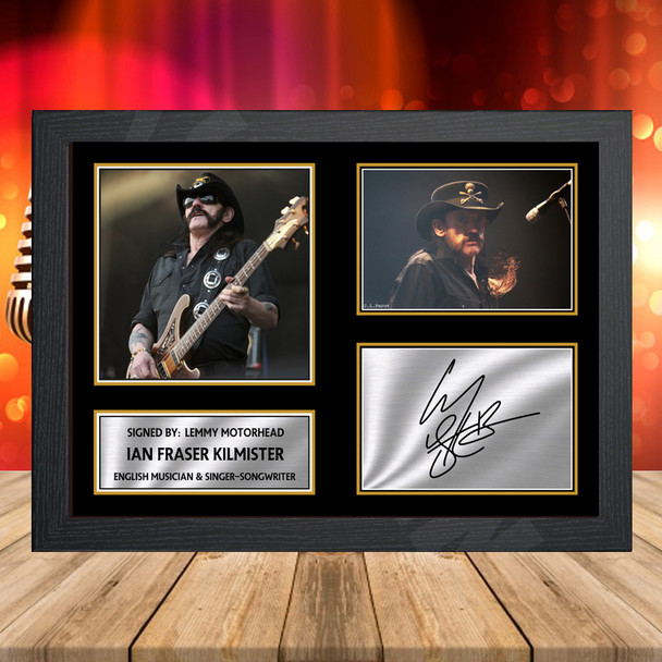 Lemmy Motorhead - Signed Autographed Music-Landscape Star Print