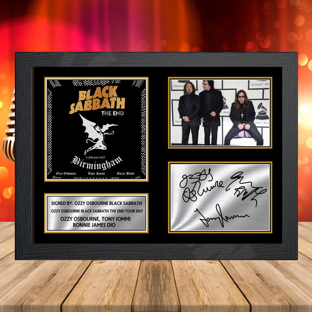 Ozzy Osbourne Black Sabbath The End Tour 2017 - Signed Autographed Music-Landscape Star Print