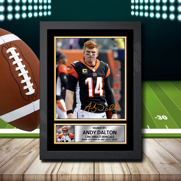 Andy Dalton - Signed Autographed NFL Star Print