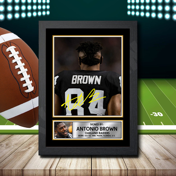 Antonio Brown 2 - Signed Autographed NFL Star Print