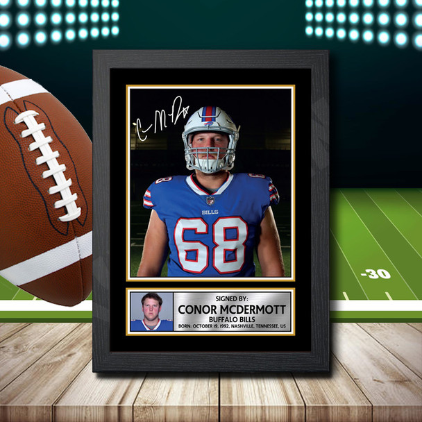 Conor Mcdermott 1 - Signed Autographed NFL Star Print