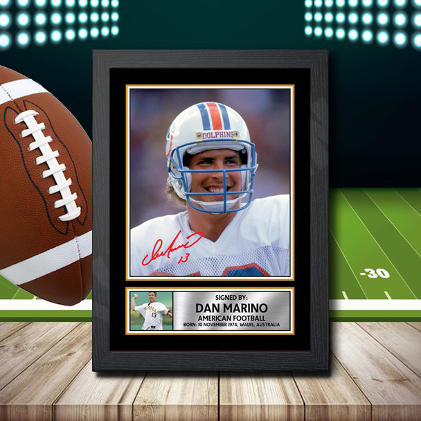 Dan Marino 2 - Signed Autographed NFL Star Print