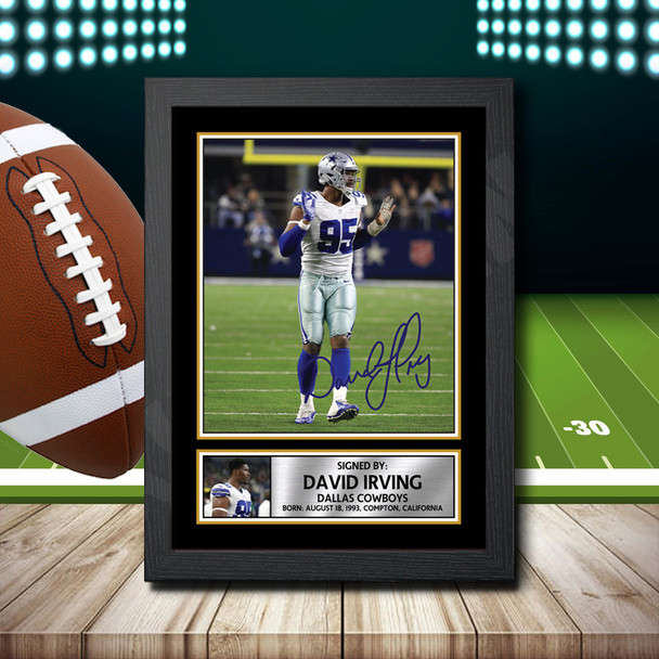 David Irving - Signed Autographed NFL Star Print