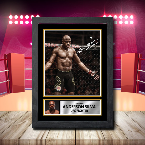 Anderson Silva 2 Martial Arts Ufc - Signed Autographed Boxing Star Print