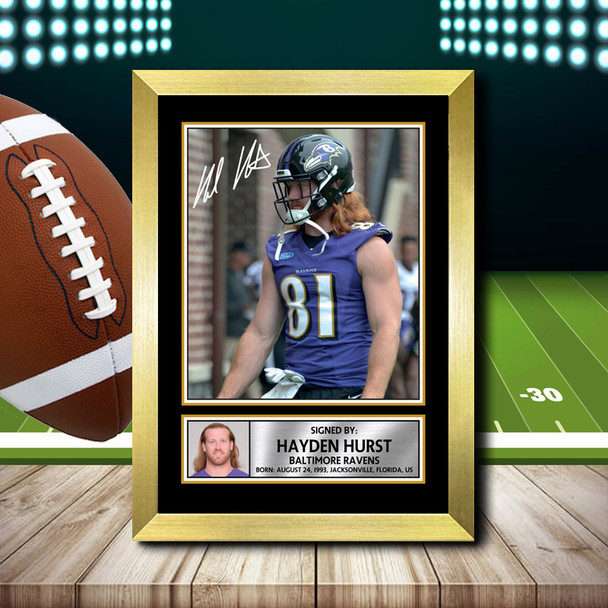 Hayden Hurst 2 - Signed Autographed NFL Star Print