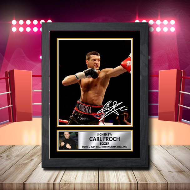 Carl Froch - Signed Autographed Boxing Star Print