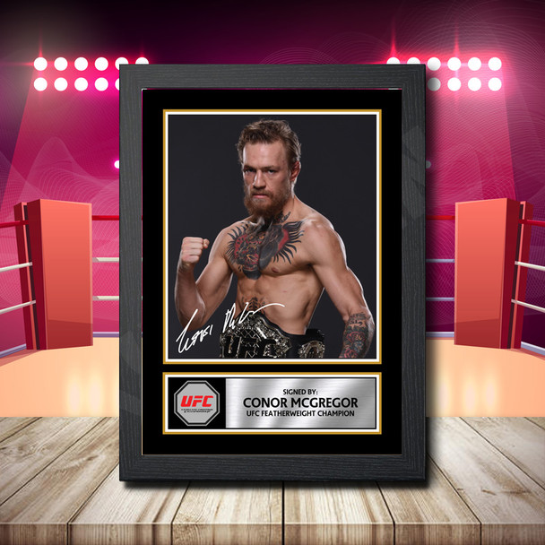 Connor Mcgregor Belt Portrait - Signed Autographed Boxing Star Print