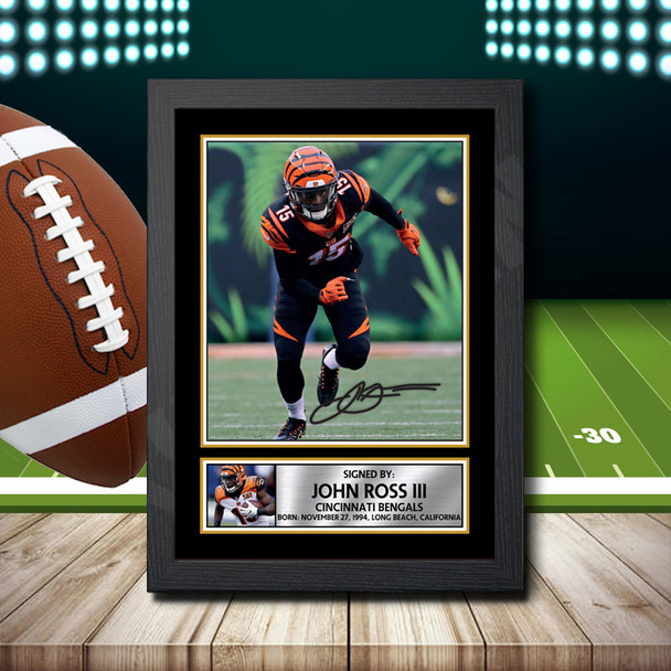 John Ross Iii 2 - Signed Autographed NFL Star Print
