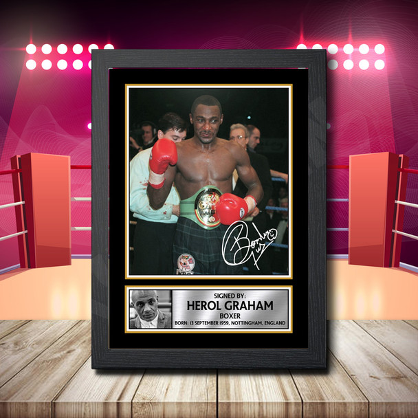 Herol Bomber - Signed Autographed Boxing Star Print