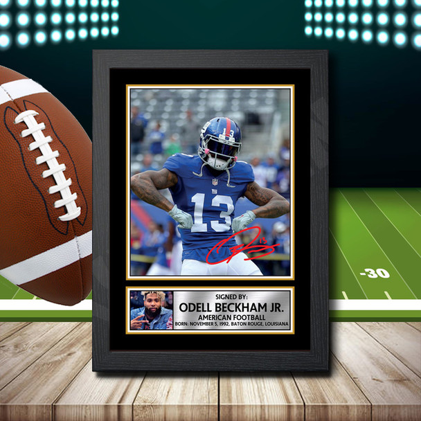 Odell Beckham Jr 2 - Signed Autographed NFL Star Print