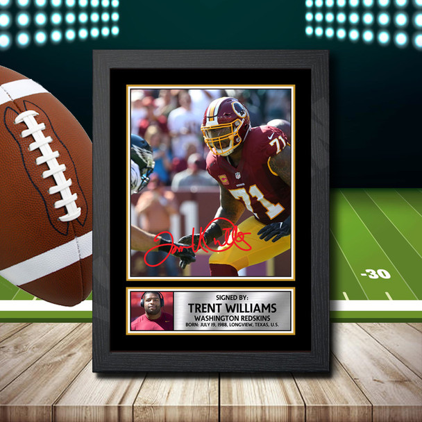 Trent Williams - Signed Autographed NFL Star Print