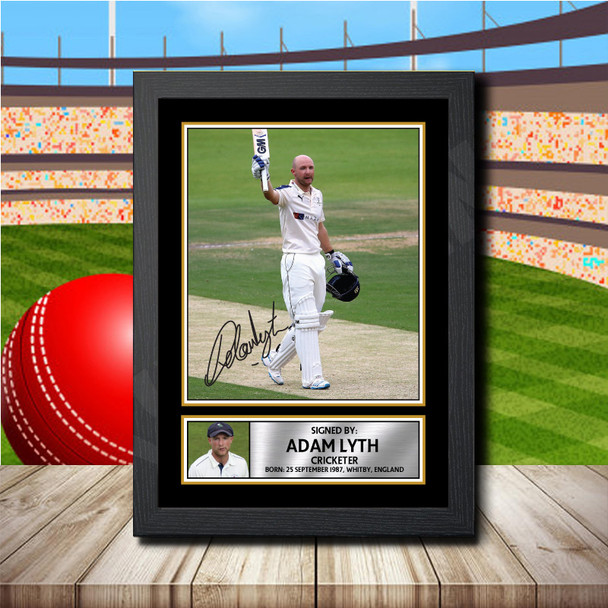 Adam Lyth - Signed Autographed Cricket Star Print