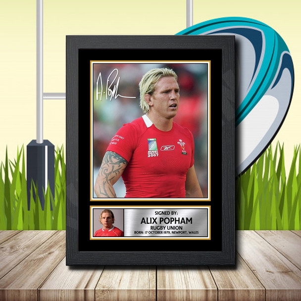 Alix Popham 2 - Signed Autographed Rugby Star Print