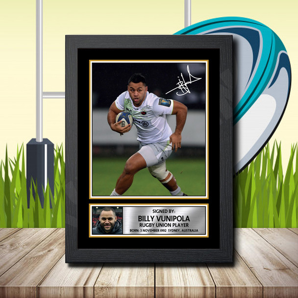 Billy Vunipola 1 - Signed Autographed Rugby Star Print