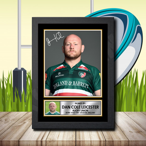 Dan Cole Leicester 1 - Signed Autographed Rugby Star Print