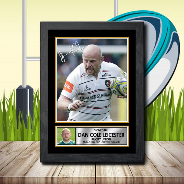 Dan Cole Leicester 2 - Signed Autographed Rugby Star Print