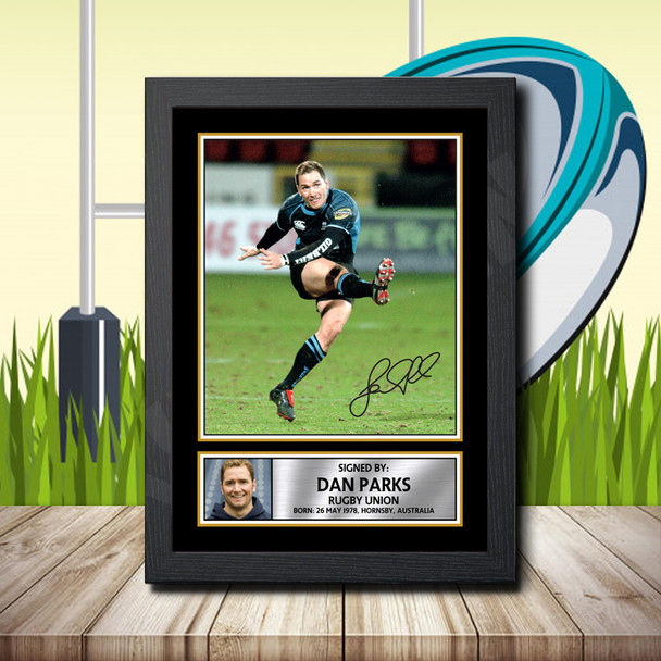 Dan Parks 2 - Signed Autographed Rugby Star Print