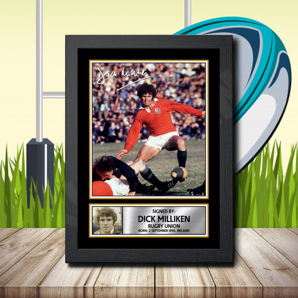 Dick Milliken 1 - Signed Autographed Rugby Star Print