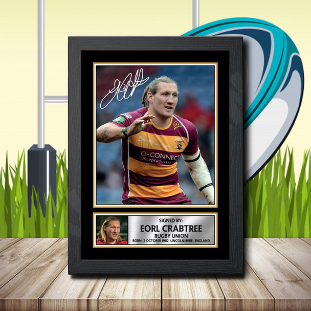 Eorl Crabtree 1 - Signed Autographed Rugby Star Print