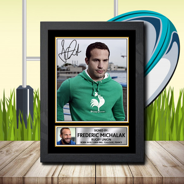 Frederic Michalak 1 - Signed Autographed Rugby Star Print