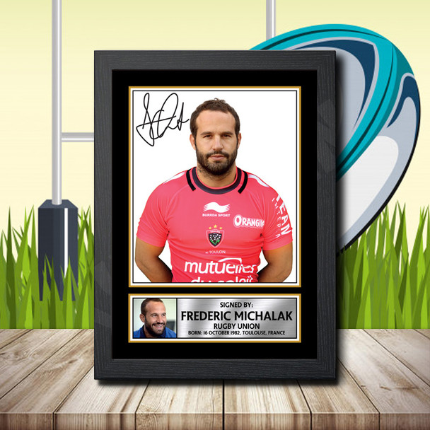Frederic Michalak 2 - Signed Autographed Rugby Star Print