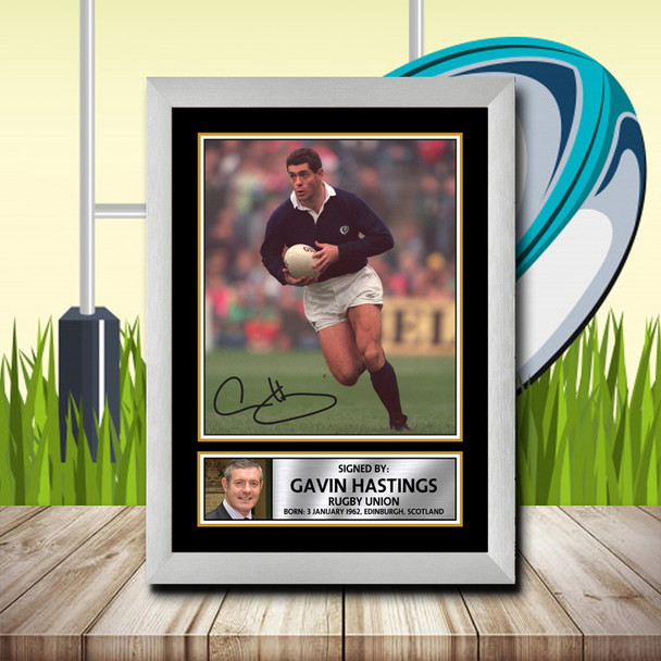 Gavin Hastings 1 - Signed Autographed Rugby Star Print
