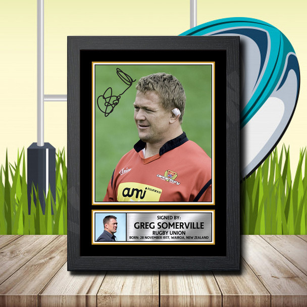 Greg Somerville 1 - Signed Autographed Rugby Star Print