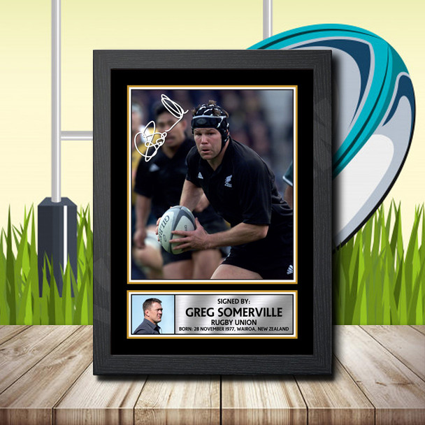 Greg Somerville 2 - Signed Autographed Rugby Star Print