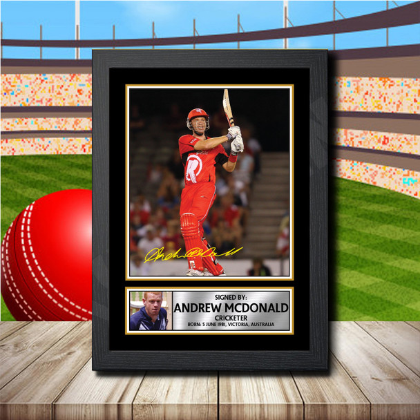 Andrew Mcdonald - Signed Autographed Cricket Star Print