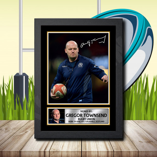 Gregor Townsend 2 - Signed Autographed Rugby Star Print