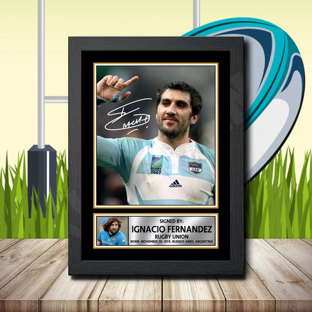 Ignacio Fernandez 1 - Signed Autographed Rugby Star Print