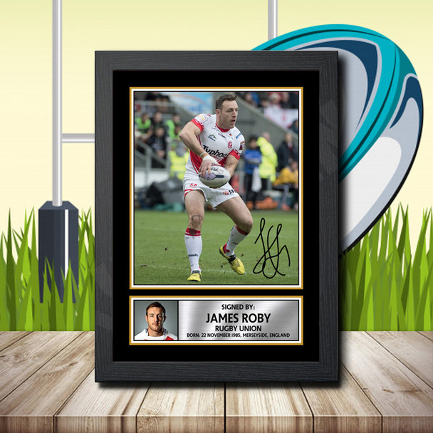 James Roby 1 - Signed Autographed Rugby Star Print
