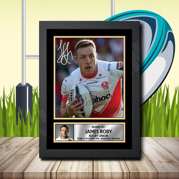 James Roby 2 - Signed Autographed Rugby Star Print