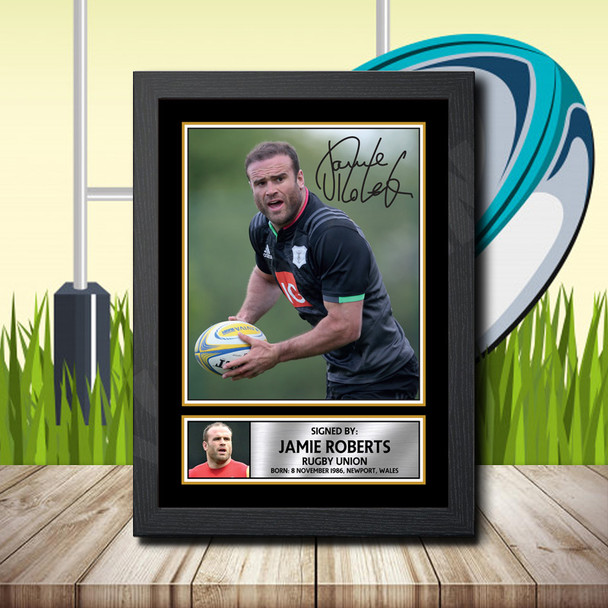 Jamie Roberts 1 - Signed Autographed Rugby Star Print