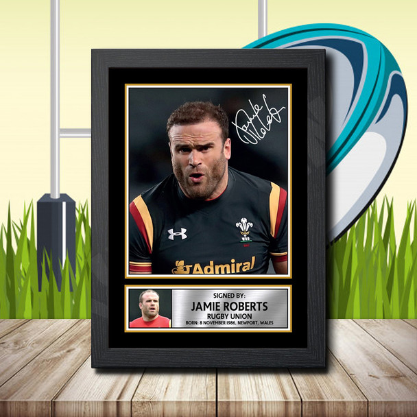 Jamie Roberts 2 - Signed Autographed Rugby Star Print