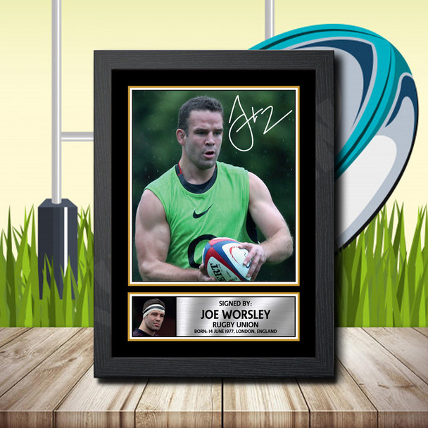 Joe Worsley 1 - Signed Autographed Rugby Star Print